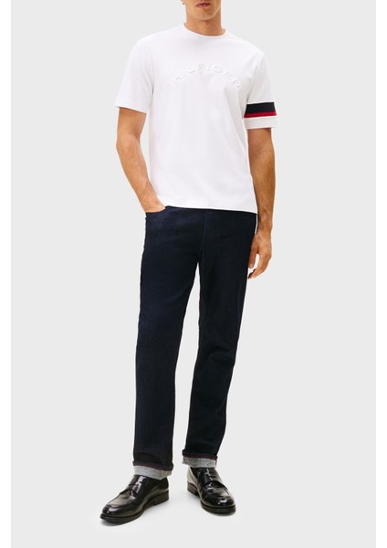 Pamuklu Regular Fit Logolu Bisiklet Yaka T Shirt Erkek T Shirt MW0MW40018 Ybr fiyatları