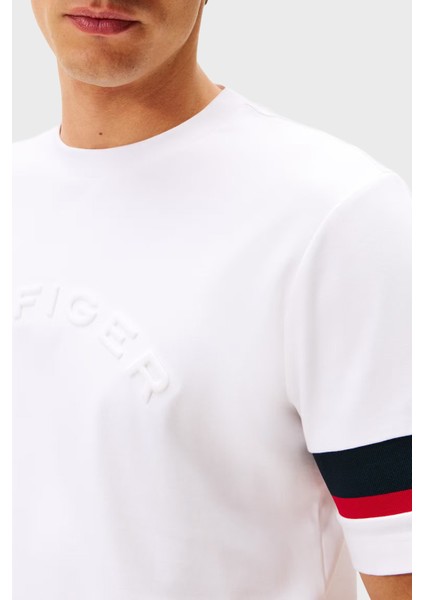 Pamuklu Regular Fit Logolu Bisiklet Yaka T Shirt Erkek T Shirt MW0MW40018 Ybr modelleri