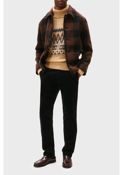 Pamuklu Straight Fit Normal Bel Kadife Pantolon Erkek Pantolon MW0MW40267 Bds fiyatları