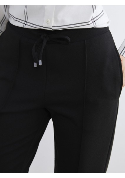 Yeni Sezon Beli Lastikli Havuç Kesim Kadın Pantolon modelleri