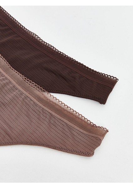 Yeni Sezon Düz Tanga Külot 2'li modelleri