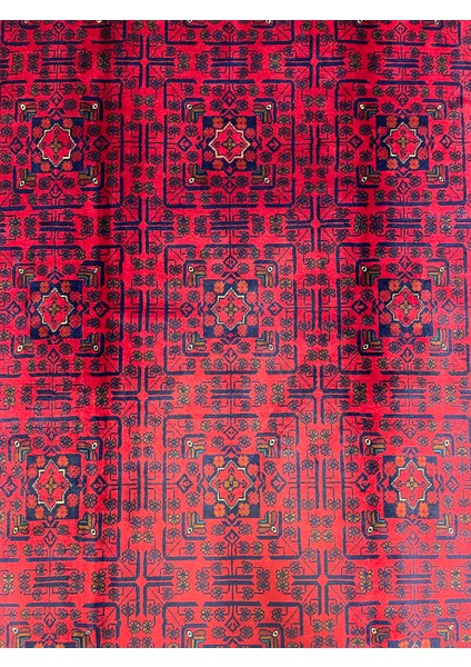 El Dokuma Afgan Halı Bordo Yün Kök Boya fırsatları