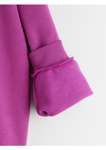 Yeni Sezon Bisiklet Yaka Paris Baskılı Kız Çocuk Kalın Sweatshirt fiyatları