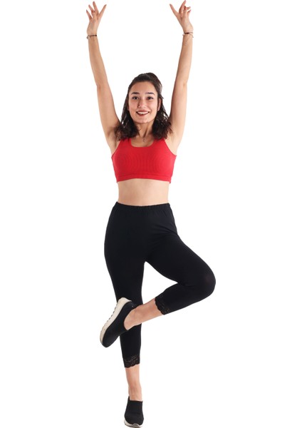 Kadın Dantelli Siyah Renk Kapri (Büyük Beden Seçeneğiyle) fiyatları