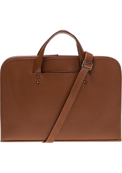 Barchello Pergamon Deri Laptop Çantası Rst2 Taba