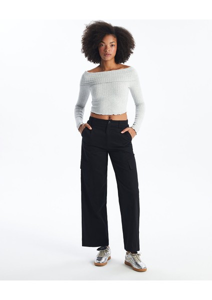 Yeni Sezon Standart Fit Kadın Kargo Pantolon