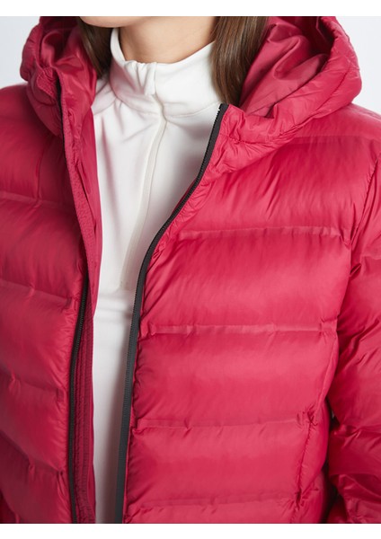 Yeni Sezon Kadın Kapüşonlu Düz Şişme Mont indirimleri