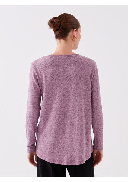 Yeni Sezon Bisiklet Yaka Düz Uzun Kollu Kadın Bluz indirimleri