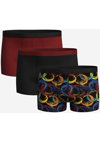 Yeni Sezon Standart Kalıp Pamuklu Esnek Erkek Boxer 3'lü