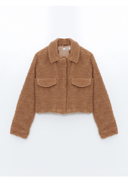 Yeni Sezon Gömlek Yaka Kadın Pelüş Ceket indirimleri