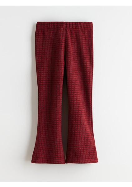 Yeni Sezon Beli Lastikli Ispanyol Paça Kız Çocuk Tayt