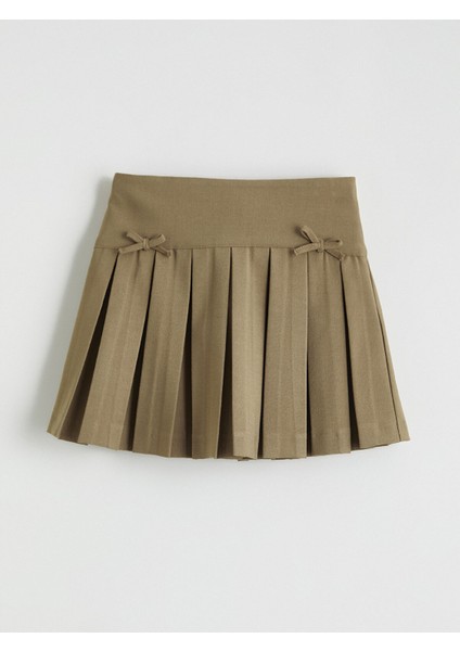 Yeni Sezon Beli Lastikli Basic Kız Çocuk Pileli Etek fırsatları