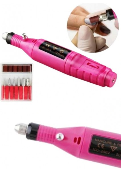 Ieg® Elektrikli Profesyonel Manikür Pedikür Seti Değiştirilebilir Başlık Seçeneği