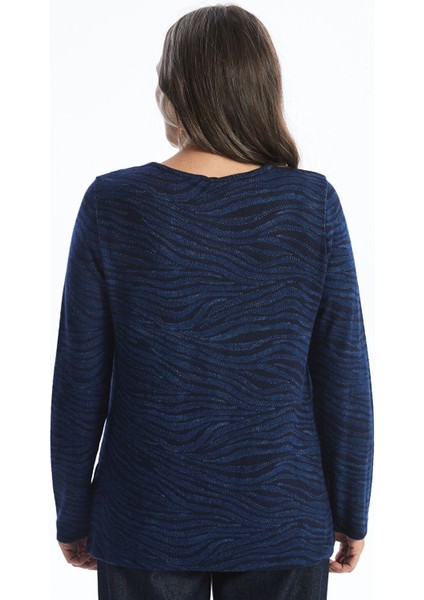 Yeni Sezon Bisiklet Yaka Desenli Uzun Kollu Kadın Bluz indirimleri