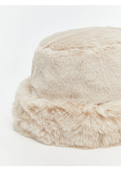 Yeni Sezon Kürklü Kadın Bucket Şapka modelleri