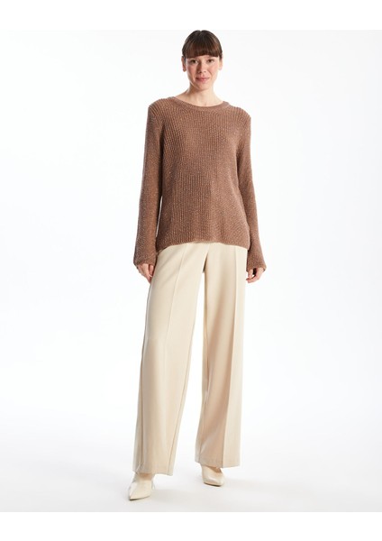 Yeni Sezon Bisiklet Yaka Ajurlu Kadın Triko Kazak fiyatları