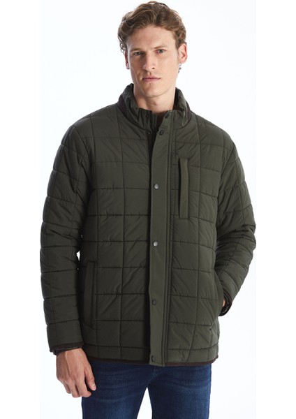 Yeni Sezon Standart Kalıp Dik Yaka Erkek Şişme Mont