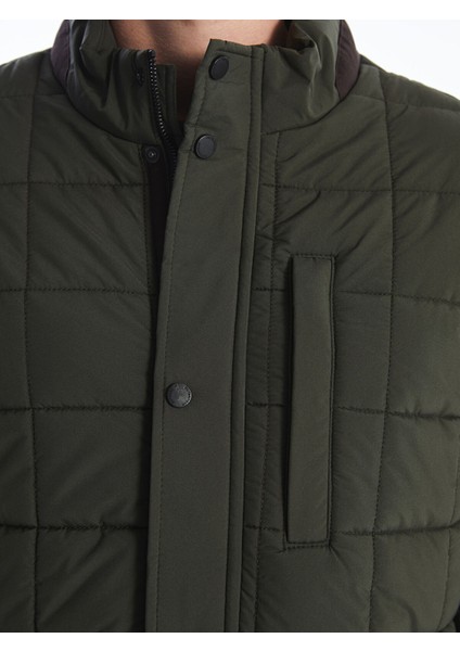 Yeni Sezon Standart Kalıp Dik Yaka Erkek Şişme Mont modelleri