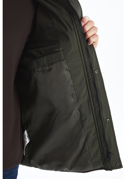 Yeni Sezon Standart Kalıp Dik Yaka Erkek Şişme Mont fırsatları