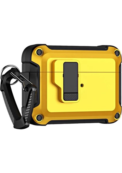 Pro/pro 2 ile Uyumlu Dayanıklı Koruyucu Tank Kılıf – Şok Emici, Karabina Klipsli, Keskin Tasarım (Sarı)