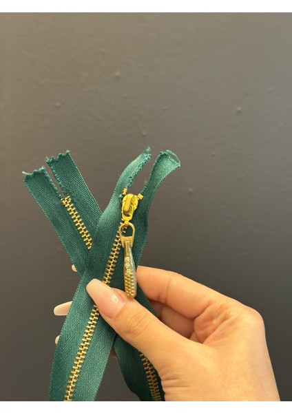 45X3 cm Yeşil Dişli Fermuar