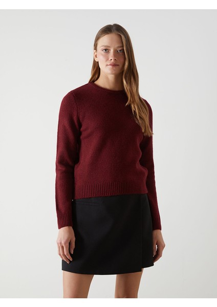 Yeni Sezon Bisiklet Yaka Kadın Triko Kazak