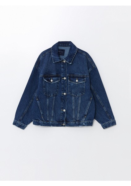 Yeni Sezon Gömlek Yaka Oversize Kadın Jean Ceket indirimleri