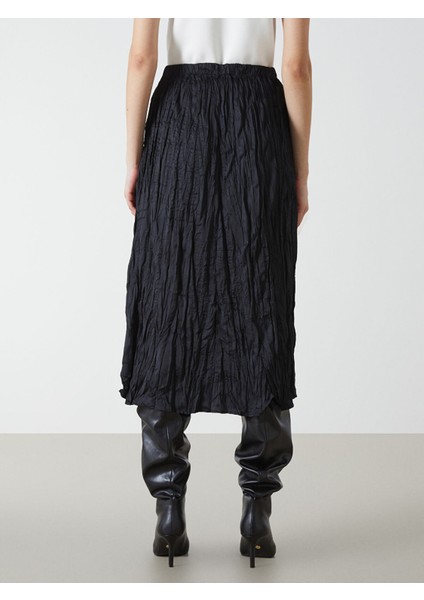 Yeni Sezon Beli Lastikli Saten Kadın Etek fırsatları