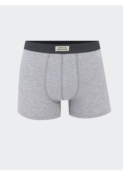 Yeni Sezon Standart Kalıp Pamuklu Esnek Erkek Boxer 3'lü modelleri