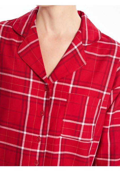 Yeni Sezon Gömlek Yaka Ekose Kadın Pijama Takımı fiyatları