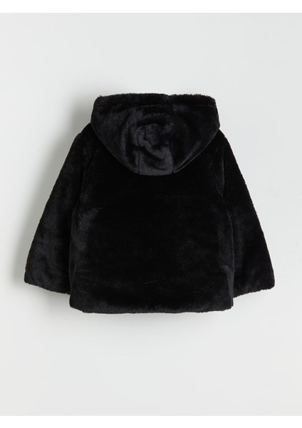 Yeni Sezon Kapüşonlu Kız Çocuk Pelüş Mont fiyatları