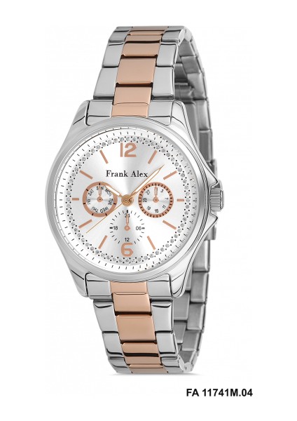 Kadın Kol Saati Gümüş Renk, Gümüş Kadran - Şık Metal Kordon, 2 Yıl Garantili