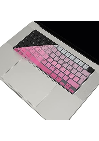 Arapça Klavye Air Pro Kılıf M1-M2-M3, Gradient A2681 A3113, A2941 A3114, A2442 A2779 A2992 A2918, A2485 A2780 A2991 ile Uyumlu Pembe modelleri