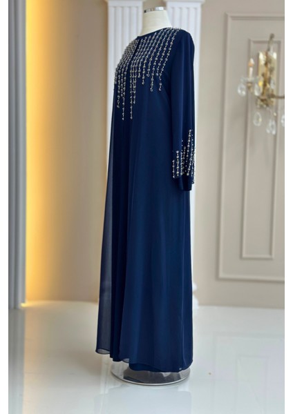 Azra Abiye Elbise Lacivert modelleri