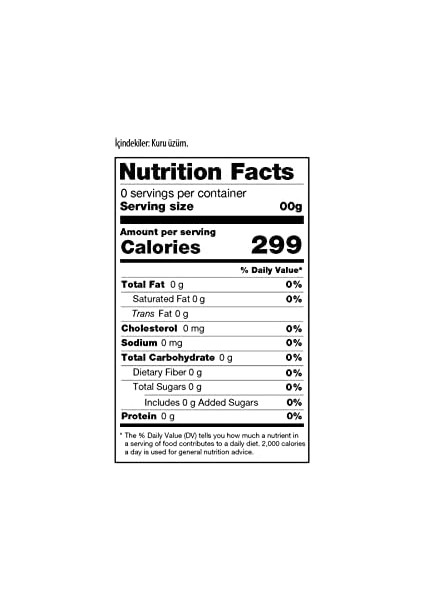 Malatya Pazarı Murat Palancı Kuru Üzüm, 200GR, 8&apos;li modelleri