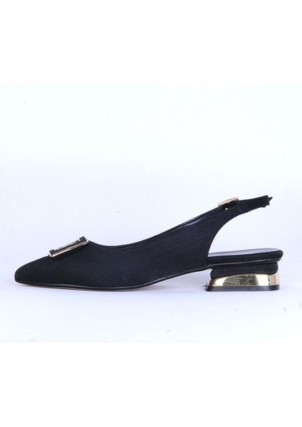 Moda Ayakkabı 172 Siyah Kadın 3cm Topuklu Ayakkabı modelleri