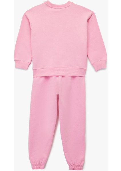 Baskılı Uzun Kollu Bisiklet Yaka Şardonlu Eşofman Takımı fiyatları