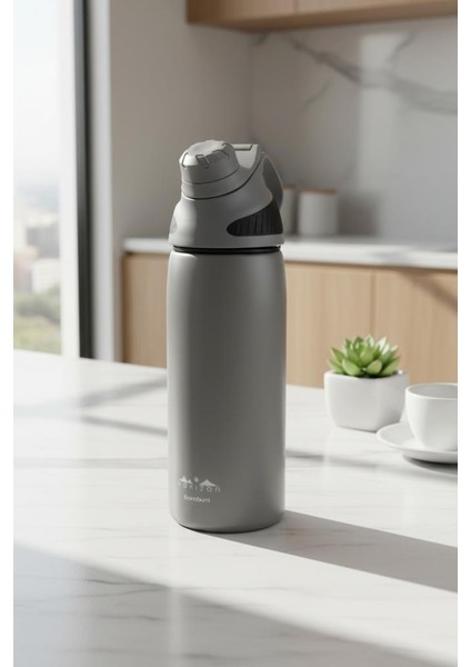 Horizon - Termos Termos Bardak Gri 600ML
