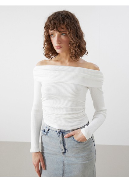 Yeni Sezon Kayık Yaka Kadın Body