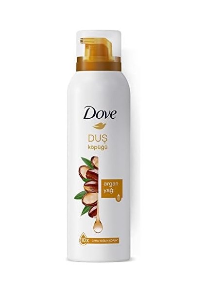 Dove Argan Yağı Duş Köpüğü,10 Kat Daha Yoğun Köpüğe Sahip Kremsi Formül, 200 Ml, Beyaz fiyatları