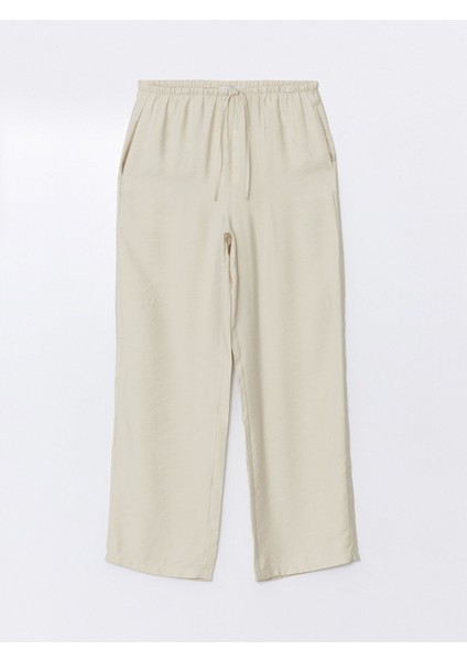Yeni Sezon Kadın Beli Lastikli Düz Pantolon indirimleri