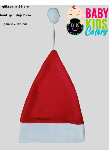 Parti Polar Çocuk Noel Şapka 8-12 Yaş