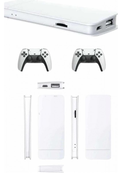 3D Çift Oyun Kollu 4K Hd Ekran Nostaljik 20.000 Oyunlu Beyaz Game Box modelleri