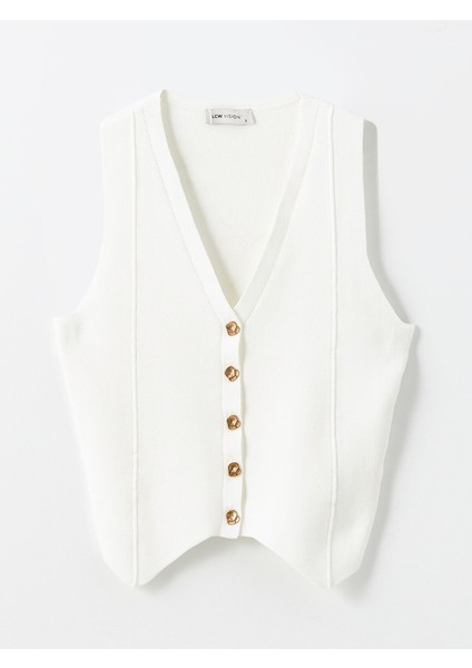 Yeni Sezon V Yaka Kadın Triko Yelek indirimleri