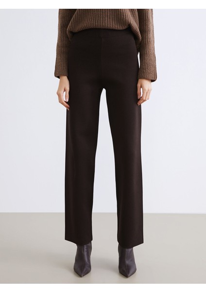 Yeni Sezon Beli Lastikli Kadın Triko Pantolon fiyatları