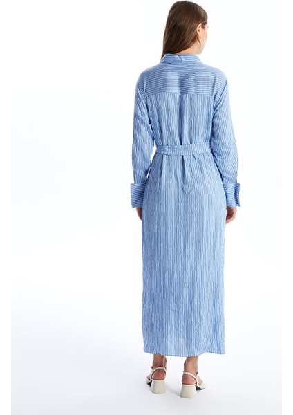 Yeni Sezon Çizgili Kadın Gömlek Elbise fırsatları