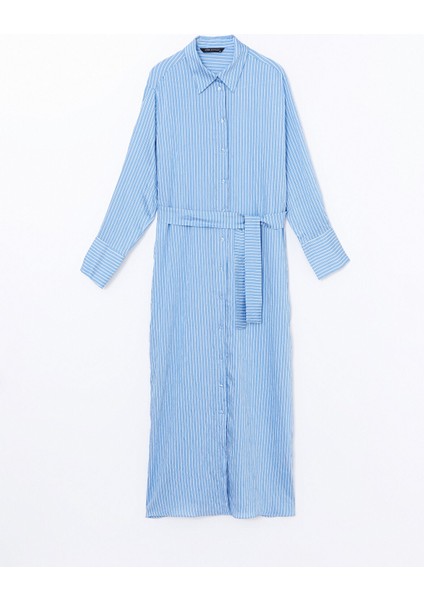 Yeni Sezon Çizgili Kadın Gömlek Elbise indirimleri