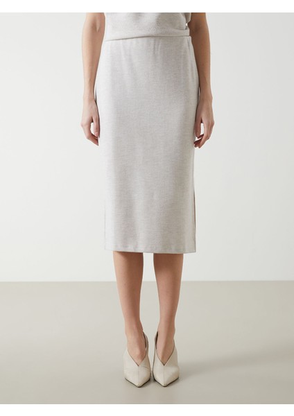 Yeni Sezon Beli Lastikli Dar Fit Kadın Triko Etek fiyatları