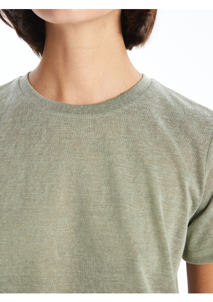 Yeni Sezon Bisiklet Yaka Kadın Tişört modelleri