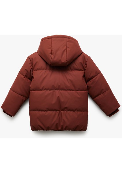 Fermuarlı Kapüşonlu Cep Detaylı Şişme Mont fiyatları